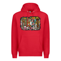 Red mini western Premium Hoodie - RacoonDesign