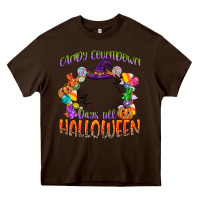 Chocolate Brown candy countdown days till halloween Heavy Core Tee - CowGirlArtShop