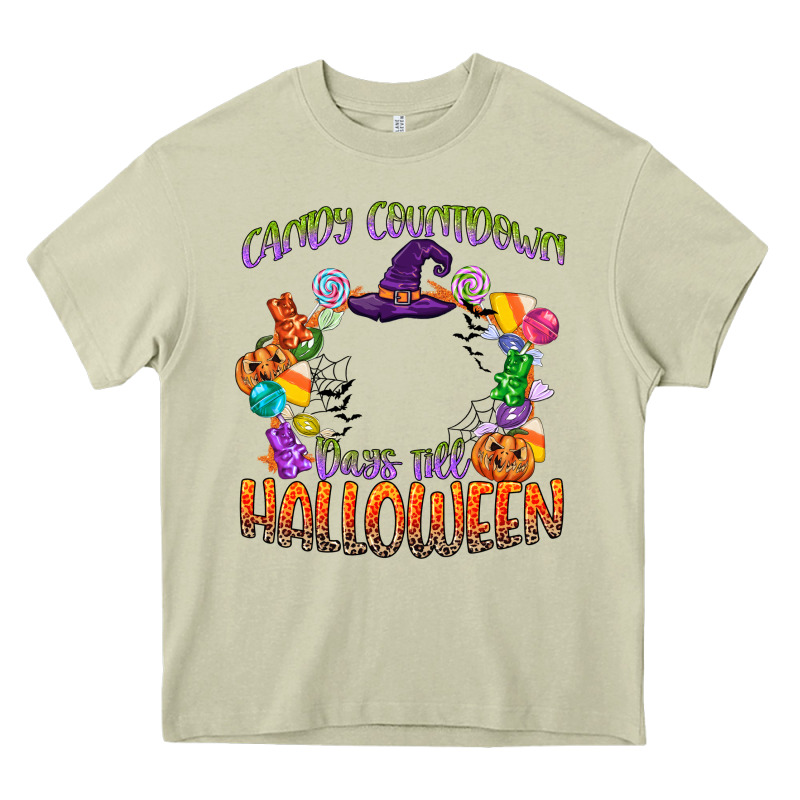 Candy Countdown Days Till Halloween Heavy Core Tee by CowGirlArtShop | Teevron