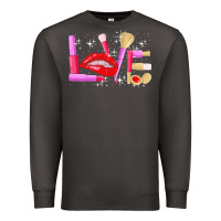 Smoke makeup artist t  shirt makeup artist love cosmetician fashion t  shirt Premium Sweatshirt - linhVisuals