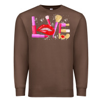 Chestnut makeup artist t  shirt makeup artist love cosmetician fashion t  shirt Premium Sweatshirt - linhVisuals