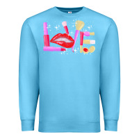 Ocean Blue makeup artist t  shirt makeup artist love cosmetician fashion t  shirt Premium Sweatshirt - linhVisuals