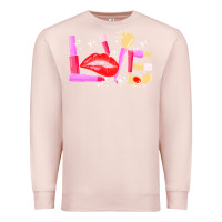 Pale Pink makeup artist t  shirt makeup artist love cosmetician fashion t  shirt Premium Sweatshirt - linhVisuals