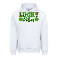 White lucky vibes Urban Hoodie - RanaPortraitStore