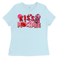 Baby Blue Kiss machine Valentine's Day Ladies Tee - FaDigitalArtStudio