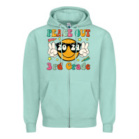 Seafoam peace out 2024 3rd grade Zipper Hoodie - JahusDesignShop