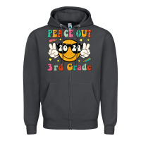 Peace Out 2024 3rd Grade Zipper Hoodie | Teevron