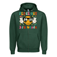 Sports Green peace out 2024 3rd grade Zipper Hoodie - JahusDesignShop