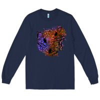 Navy halloween patch  4 Long Sleeve Tee - BundleAndBundleShop