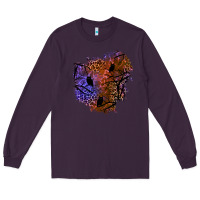 Plum halloween patch  4 Long Sleeve Tee - BundleAndBundleShop