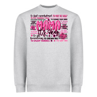Heather Grey mama its okay typography Heavyweight Sweatshirt - JahusDesignShop