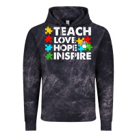 Cloud Black Teach Love Hope Inspire Vintage Hoodie - CowhideDigitalArt