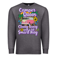 Camp Camping Camper Queen Classy Sassy And A Bit Smart Assycamper Camp Premium Sweatshirt | Teevron