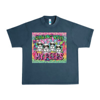 Midnight Navy chilling with my peeps Urban Heavy Tee - FaDigitalArtStudio
