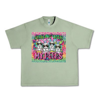 Oil Green chilling with my peeps Urban Heavy Tee - FaDigitalArtStudio