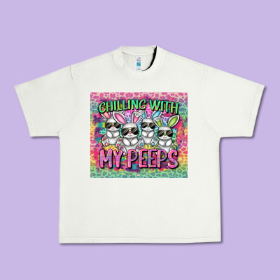 Chilling With My Peeps Urban Heavy Tee Designed By Fadigitalartstudio