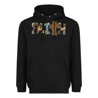 Black faith cross Heavyweight Hoodie - JahusDesignShop