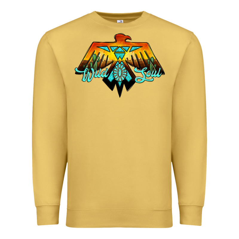 Thunderbird Wild Soul Premium Sweatshirt by JahusDesignShop | Teevron
