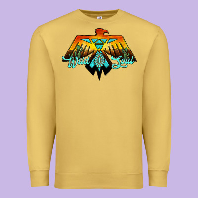 Thunderbird Wild Soul Premium Sweatshirt Designed By Jahusdesignshop
