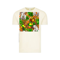 Vintage Arctic St. Patrick's Goat Family With Balloons Seamless Vintage Tee - FaDigitalArtStudio