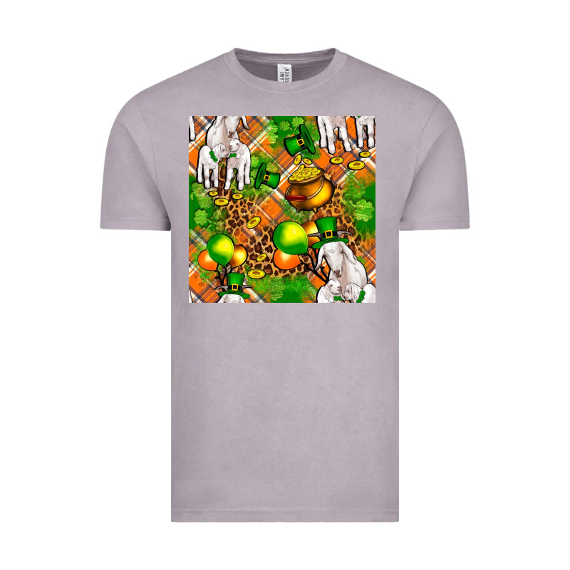 St. Patrick's Goat Family With Balloons Seamless Vintage Tee by FaDigitalArtStudio | Teevron