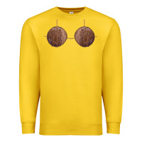 Lemon coconut bra easy adult halloween tiki party costume t shirt Premium Sweatshirt - linhVisuals