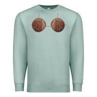 Seafoam coconut bra easy adult halloween tiki party costume t shirt Premium Sweatshirt - linhVisuals