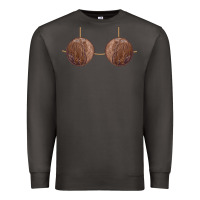 Smoke coconut bra easy adult halloween tiki party costume t shirt Premium Sweatshirt - linhVisuals