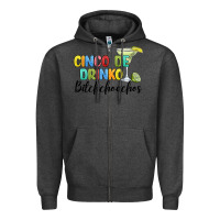 Charcoal Heather cinco de drinko bitchchoahos Zipper Hoodie - JahusDesignShop