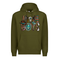 Army Green mom of boys Premium Hoodie - RacoonDesign