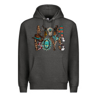 Charcoal Heather mom of boys Premium Hoodie - RacoonDesign