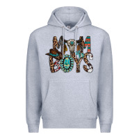 Heather Grey mom of boys Premium Hoodie - RacoonDesign