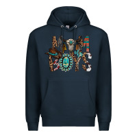 Navy mom of boys Premium Hoodie - RacoonDesign