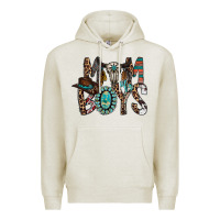 Oatmeal Heather mom of boys Premium Hoodie - RacoonDesign