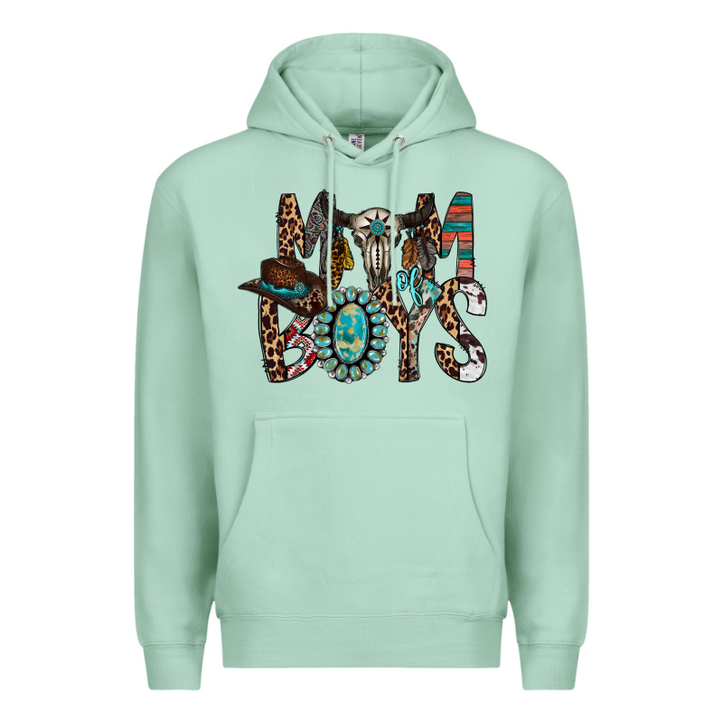 Mom Of Boys Premium Hoodie by RacoonDesign | Teevron