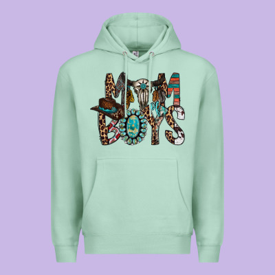 Mom Of Boys Premium Hoodie Designed By Racoondesign