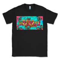 Black dreamer with butterfly and tie dye  licance  plate Classic Tee - Artiststas