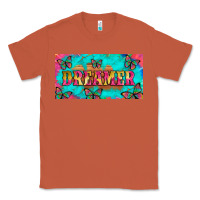 Copper dreamer with butterfly and tie dye  licance  plate Classic Tee - Artiststas
