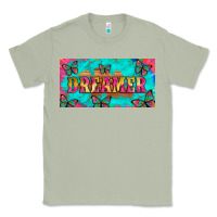 Matcha dreamer with butterfly and tie dye  licance  plate Classic Tee - Artiststas