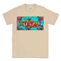 Mushroom dreamer with butterfly and tie dye  licance  plate Classic Tee - Artiststas