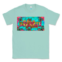 Seafoam dreamer with butterfly and tie dye  licance  plate Classic Tee - Artiststas