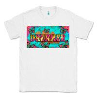 White dreamer with butterfly and tie dye  licance  plate Classic Tee - Artiststas
