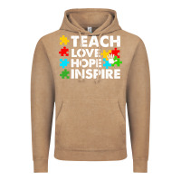 Vintage Coffee Teach Love Hope Inspire Vintage Hoodie - CowhideDigitalArt