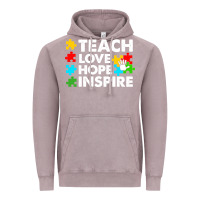 Vintage Zinc Teach Love Hope Inspire Vintage Hoodie - CowhideDigitalArt