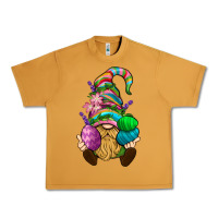 Peanut Butter Easter Holding Eggs Gnome Urban Heavy Tee - BundleAndBundleShop
