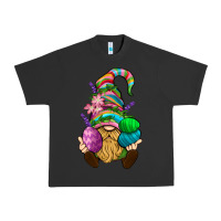 Pigment Black Easter Holding Eggs Gnome Urban Heavy Tee - BundleAndBundleShop