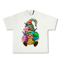 Pistachio Easter Holding Eggs Gnome Urban Heavy Tee - BundleAndBundleShop