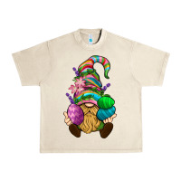 Sandshell Easter Holding Eggs Gnome Urban Heavy Tee - BundleAndBundleShop