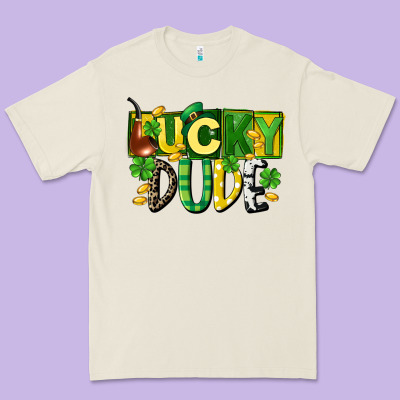 Lucky Dude  St. Patrick's Day Premium Tee Designed By Cowgirlartshop