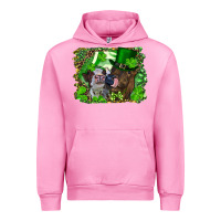 Fuchsia Pink st. patricks day heifers Urban Hoodie - RanaPortraitStore